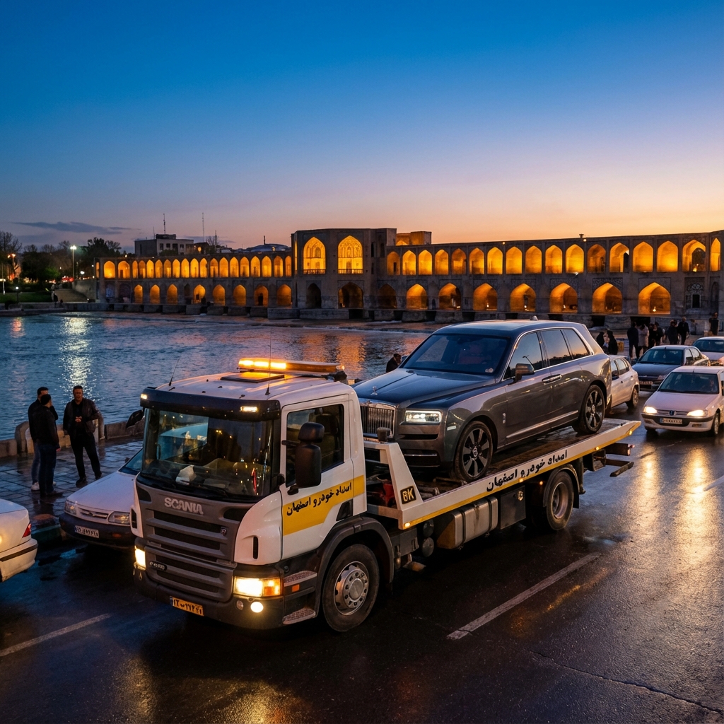 امداد خودرو در اصفهان - خدمات مکانیک سیار و یدک‌کشی شبانه‌روزی